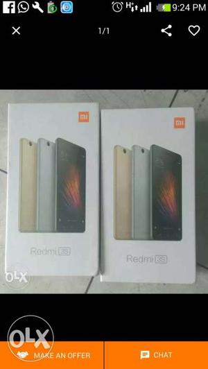 Seal pack mi 3s 16 gb colar gold hurry up