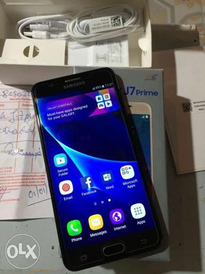 Samsung J7 Prime 25 days used black colour with
