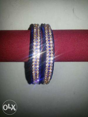 2 Purple, And Gold, Bracelets