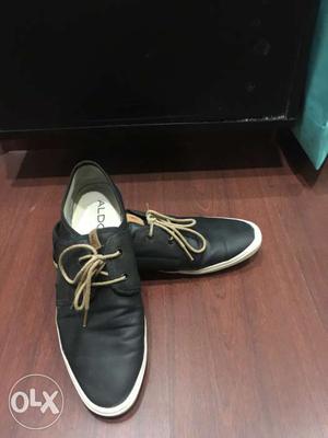 Aldo black men casual shoes, size 10, good