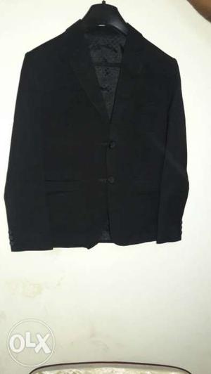 Formal Black Blazer of Small size, Fabric: Cotten