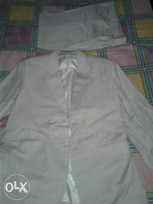 Gray Pinstripe Blazer With Dress Pants