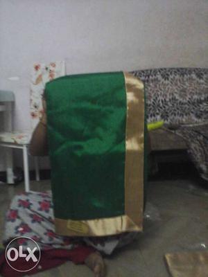 Green And Gold sari