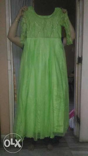 Light green gown Party wear
