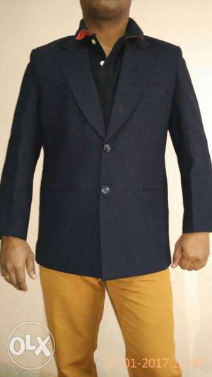 Men's Blazer - Medium size (38) navy blue colour almost