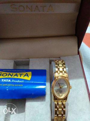 New Sonata Ladies watch seal pack, unused with