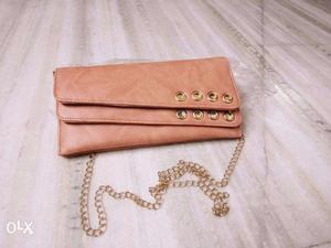 New collection Peach colour Stylish Look ladies purse at