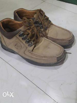 Pair Of Beige Boat Shoes