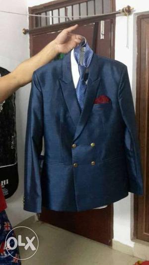 Raymond blue shining...3 piece suit... with white