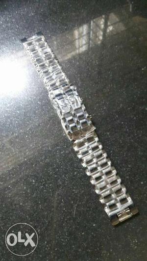 Silver Chain Led Watch