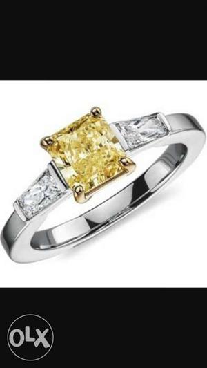 Tiffany Ring Yellowstone and American diamond