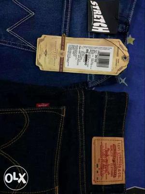 Two Jeans levis & Wrangler(30 inches)for ladies in final
