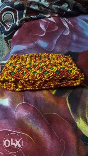 Yellow And Red Pouch