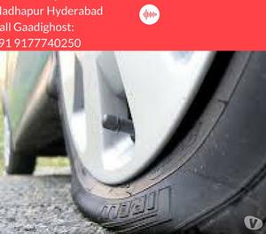 Bike,Car Tyre Puncture Repair in Madhapur at Doorstep