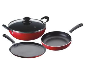 COOKER BAJAJ FRY PAN 200MM NON STICK DUO Just for Rs.480=