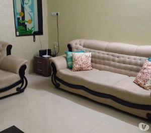 Used Fabric Sofa Set (3Seater+Single): Very Good Condition