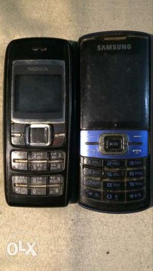 Nokia  black in good condition & Samsung each