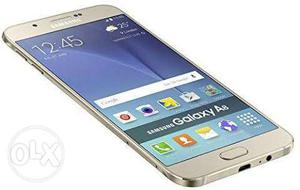 Samsung galaxy a8 gold colour mobile neat