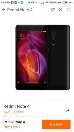 Unboxed brand new Redmi note 4 with 3gb ram and