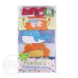 5 –Pack Newborn Cotton Pants Gift Set for 3 Months Baby