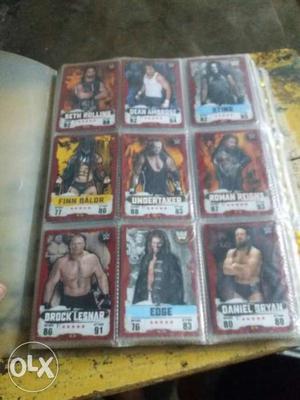 9 Wrestlers Collectible Card Collection