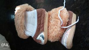 Baby's Brown-and-white Shoes