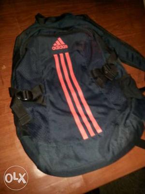 Black And Pink Adidas Backpack