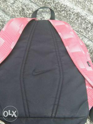 Black And Pink Nike Backpack