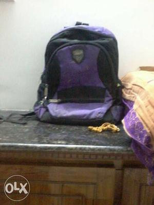 Black And Purple Bag for sale
