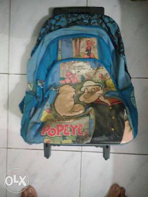 Blue And Black Popeye Backpack