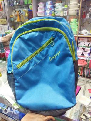 Blue, Green And Black Engage Backpack