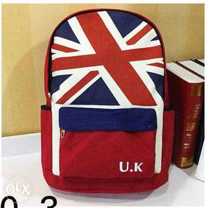 Brand new Red White And Blue U.k Backpack