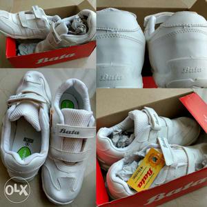Brand new unused BATA white canvas shoes !! Size: