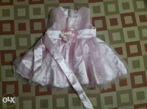 Girl's Pink Tube Mini Dress