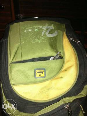 Green,yellow And Black Backpack