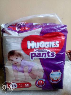 Huggies diaper pack M- size count-56..