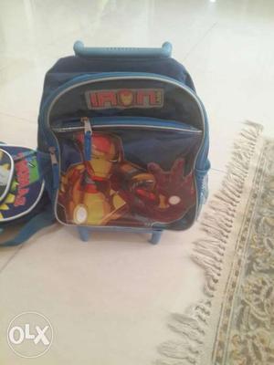 Iron man trolley bag for kids aged 0-2 available