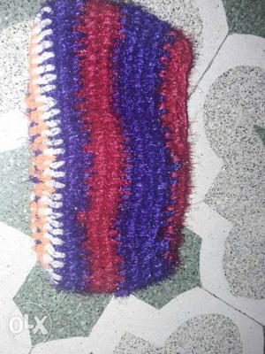 Knitted Blue And Red Stripe Case