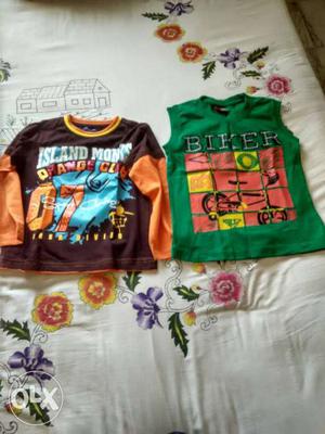 New T-shirts for girl size 4-5year