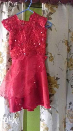 New dress Red colour babydress