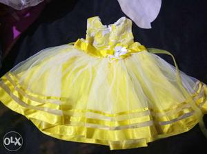Partywear dress from babyhug for 6to 9month girl.