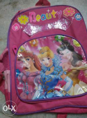 Pink Beauty Print Backpack