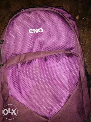 Purple And Brown Eno Backpack