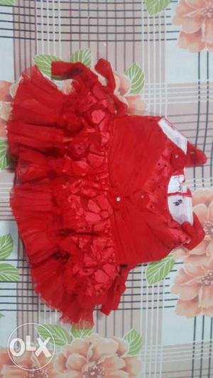 Red dress for a 6 months girl