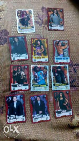 Slam attax trading cards normal for 2 silver 5 gold 10