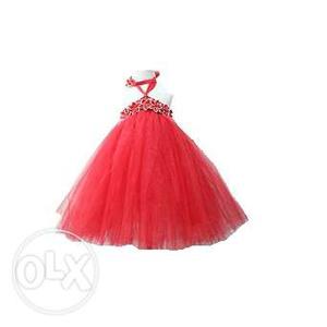 Special Red Princess Summer Tutu Dress for Parties