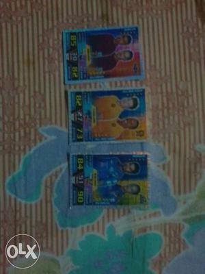 Three Collectible Cards
