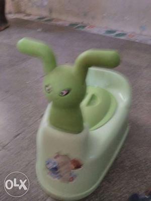 Toddler's Green Plastic Potty Trainer