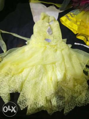 Unused partywear dress for 3to6month old baby girl