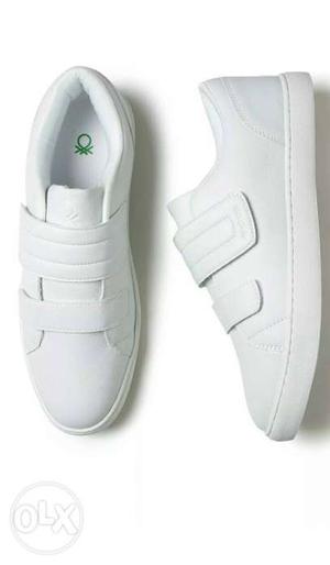 White Two Velcro Shoes
